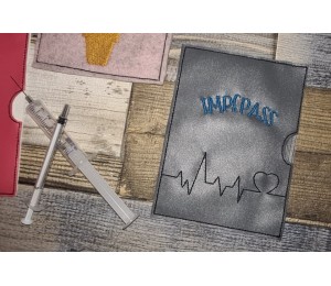 Stickserie - ITH Impfpasshülle in 2 Größen & je 2 Varianten